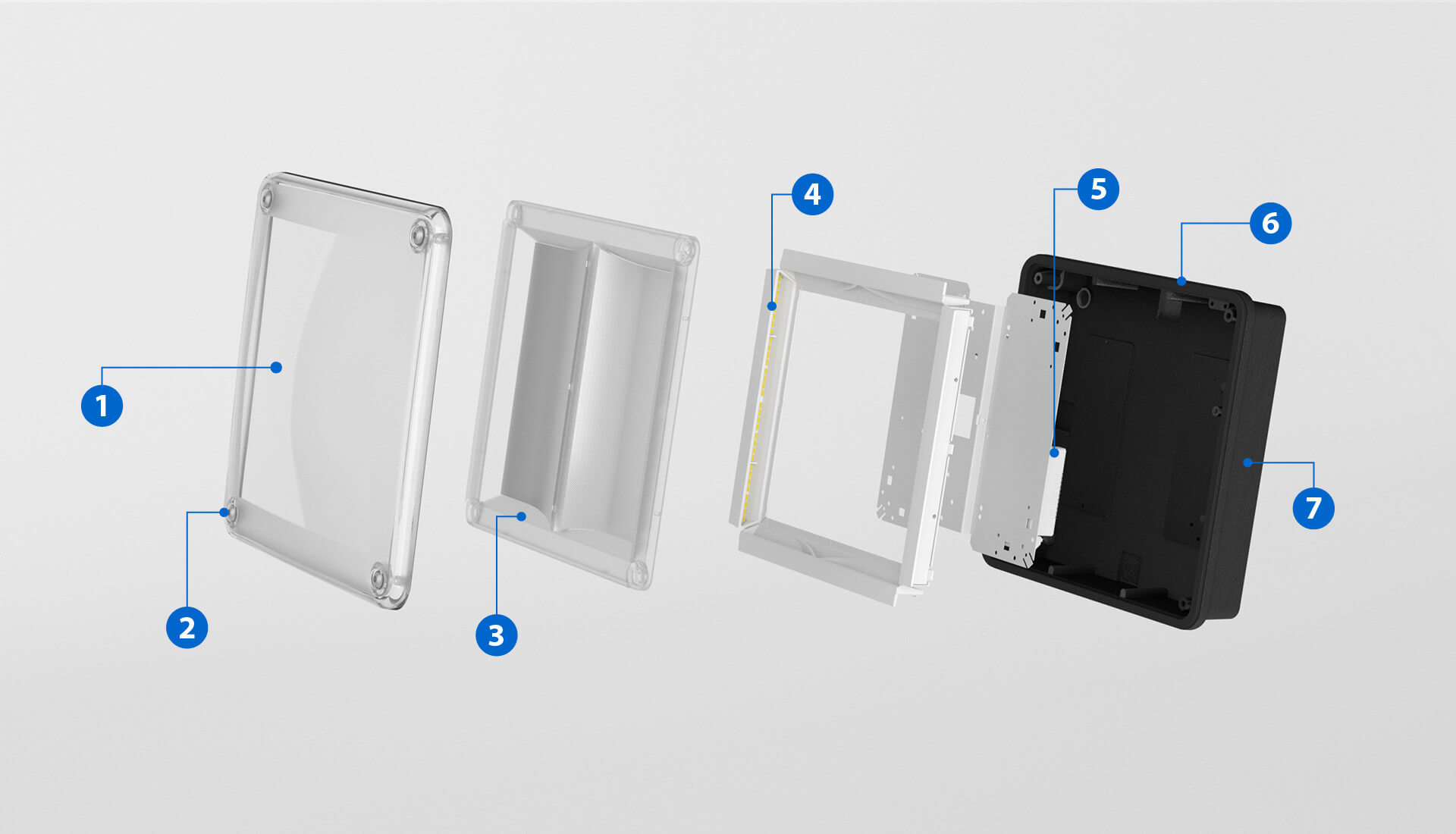 Prismalette Pro exploded view